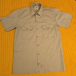 Dickies 1574 Short Sleeve Khaki Work Shirt